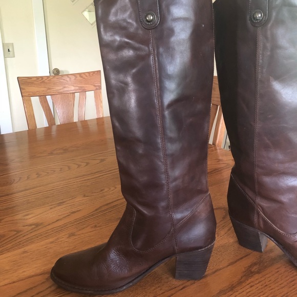 Frye Jackie Button Boots in Chocolate sz 9.5 - Picture 5 of 5